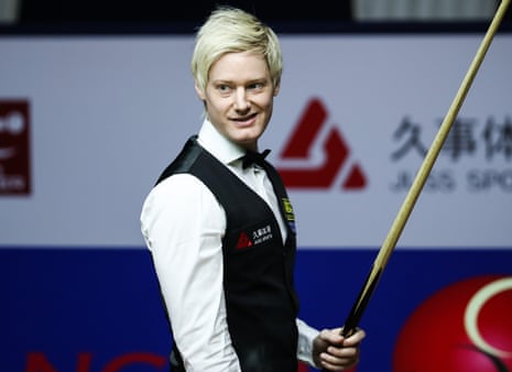 Neil Robertson at the Shanghai Masters last month.
