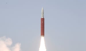 A Ballistic Missile Defence (BMD) Interceptor takes off to hit one of India’s satellites