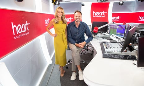 Heart Breakfast hosts Jamie Theakston and Amanda Holden. 