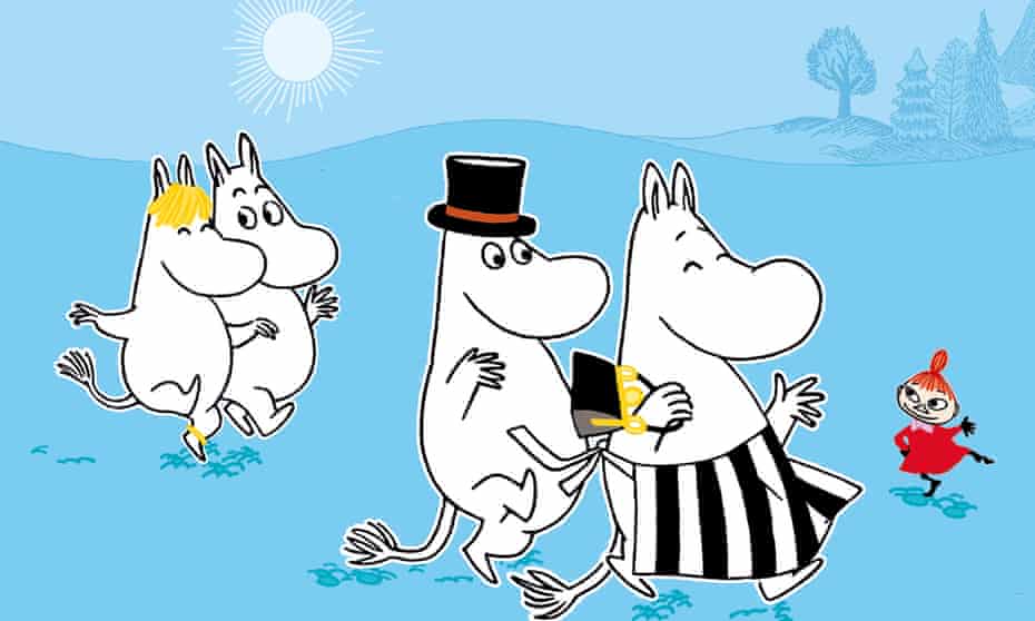 The Moomins concentrate on good manners, good coffee and enjoying the summer.