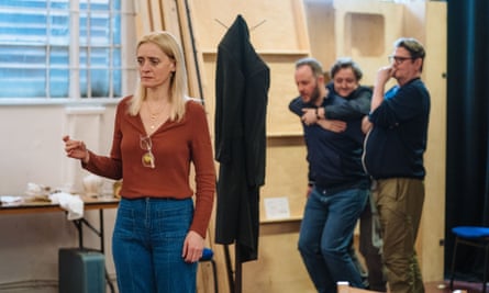 Anne-Marie Duff and the cast in rehearsals for The House of Shades