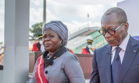 Vice-President Mariam Chabi Talata and President Patrice Talon are inaugurated in May last year.