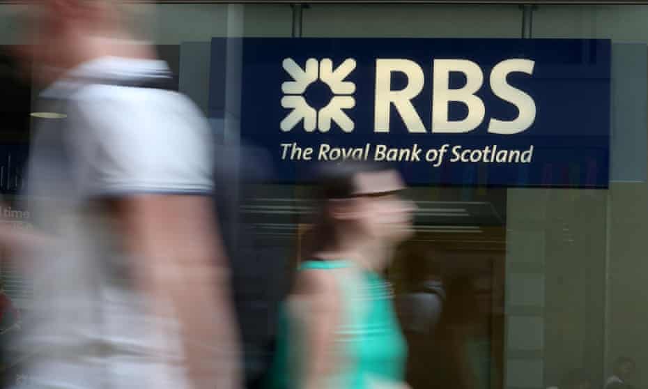 Royal Bank of Scotland sign on london street