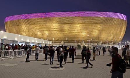 The Lusail Stadium on the outskirts of Qatar’s capital Doha.
