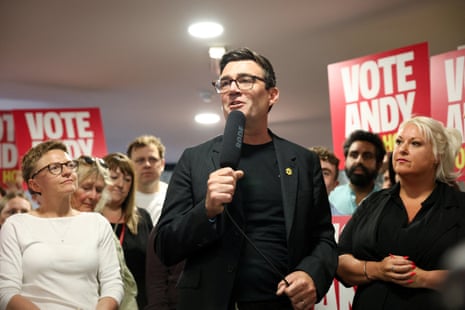 Greater Manchester mayor and Labour candidate Andy Burnham delivers a speech on apprenticeships, ahead of the June 18 Makerfield by-election, in Wigan, Britain, June 13, 2026.