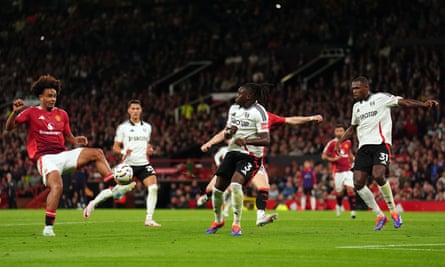 Joshua Zirkzee’s delicate touch on an Alejandro Garnacho cross threads the ball into the bottom left corner of Fulham’s goal