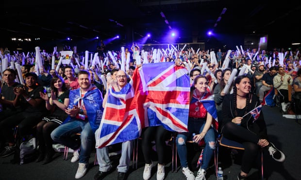Unpredictability makes for exciting viewing ... UK fans at the Overwatch World Cup.