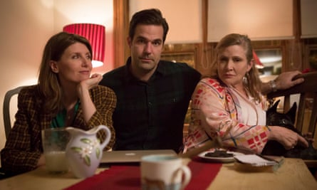 Fisher, right, with Horgan and Rob Delaney in Catastrophe.