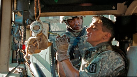 With Anthony Mackie in The Hurt Locker, 2008