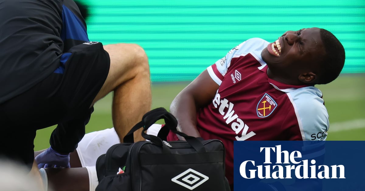 Kurt Zouma out for up to 12 weeks with hamstring injury in blow to West Ham