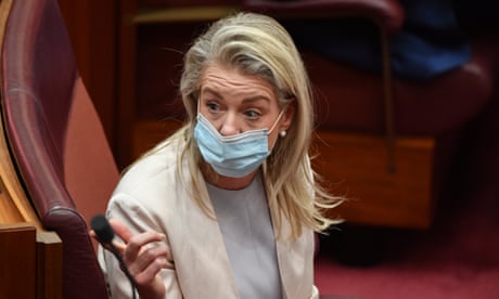 Bridget McKenzie in the Senate Chamber at Parliament House