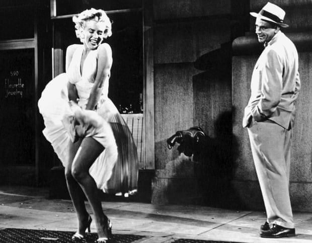 The Seven Year Itch... Billy Wilder's 1955 romantic comedy about a happily married man (Tom Ewell) whose eye is caught by a neighbor (Marilyn Monroe) while his wife and son are away for the summer.