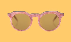 Zola lunettes de soleil en marbre rose
