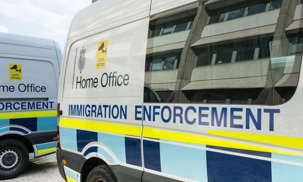 Home Office immigration enforcement vehicles.