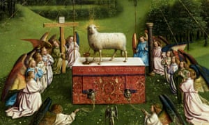 Lamb Of Oh My God Disbelief At Alarmingly Humanoid Restoration Of Ghent Altarpiece World News The Guardian