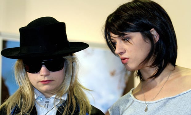 ‘I’m a fool.How could I not see it?’ ... Italian director/actor Asia Argento (right) with JT LeRoy during a 2005 photocall for her film The Heart is Deceitful Above All Things.