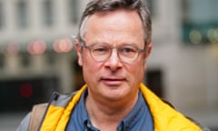 Hugh Fearnley-Whittingstall leaving BBC Broadcasting House in London