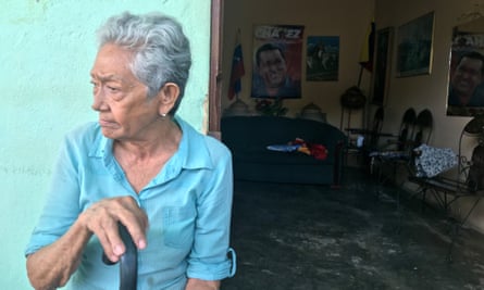 Rosa Rivas, 85, a dedicated Chávez supporter