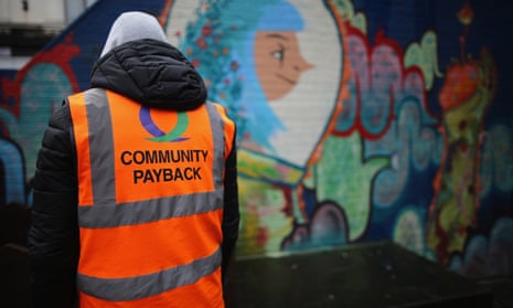 Offenders do manual work as part of a Community Payback Scheme in Manchester in 2015.