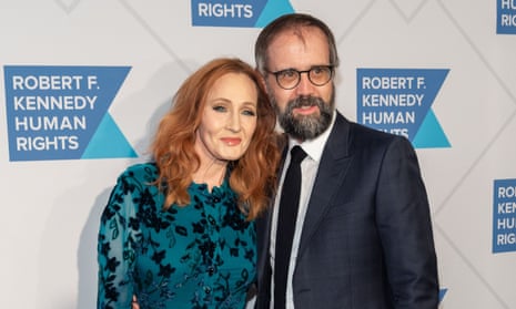 JK Rowling with her husband Neil Murray at the Ripple of Hope award gala in New York, in December 2019.