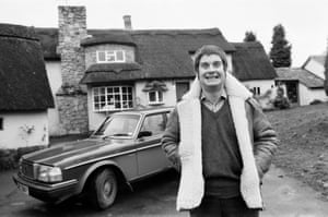 Pictured outside his home in 1982