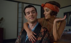 Jack Whitehall as Paul Pennyfeather and Eva Longoria as Margot Beste-Chetwynde in Decline and Fall on BBC1.