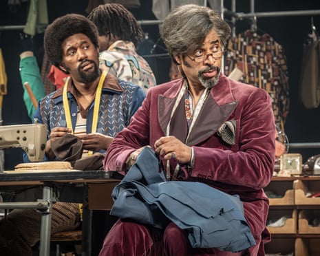 Gershwyn Eustache Jr as Buster and Karl Collins as Horace in Alterations at the National Theatre.