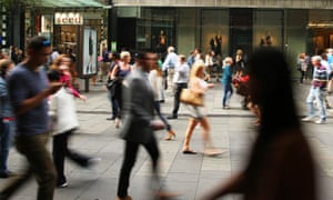 General view of shoppers