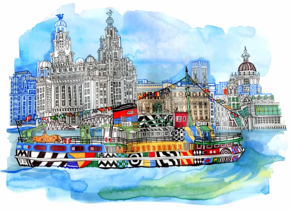 The Dazzle Ferry offers superb views of Liverpool’s waterfront.