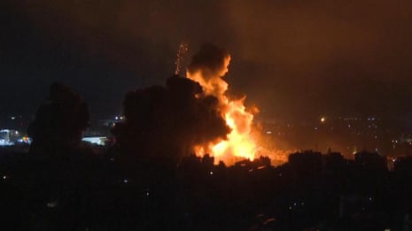 Israel launches intense assaults on Hezbollah stronghold in Beirut’s south