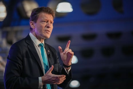 Richard Tice speaking at the Reform UK rally in Doncaster at the weekend.