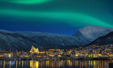 The northern lights over Tromso.