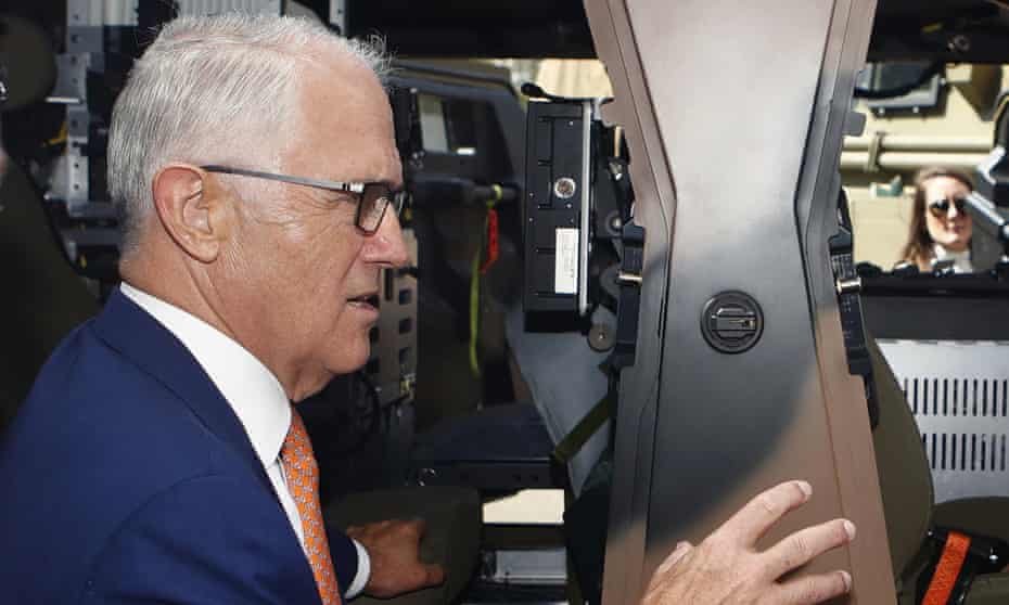 Malcolm Turnbull at Thales Underwater Systems in Sydney