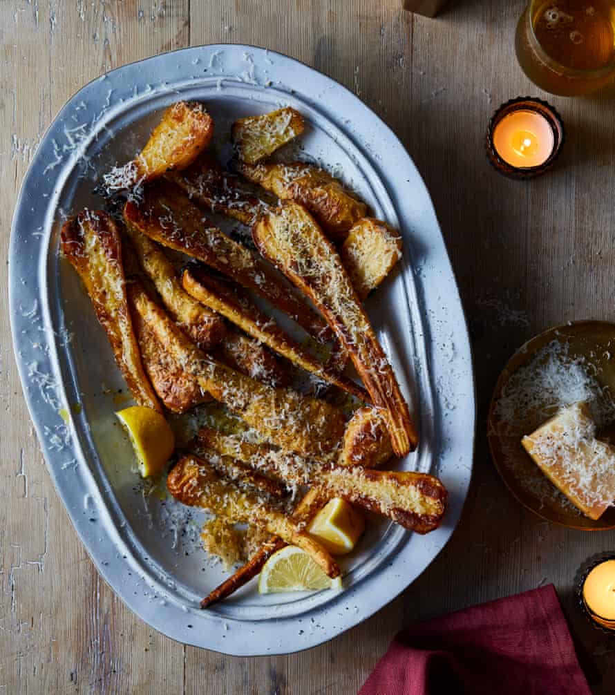 Parmesan and Black Pepper Roasted Parsnips from Yotam Ottolenghi.