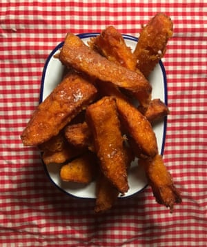Cook’s Illustrated’s sweet potato fries. Photographs: Felicity Cloake