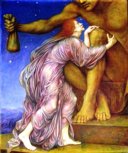 Evelyn De Morgan’s 1909 painting The Worship of Mammon