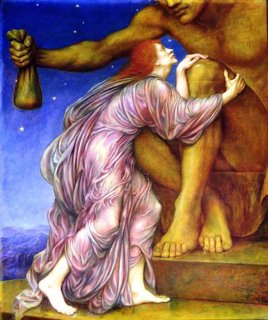 Evelyn De Morgan’s 1909 painting The Worship of Mammon