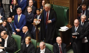 Speaker John Bercow calling the house to order.
