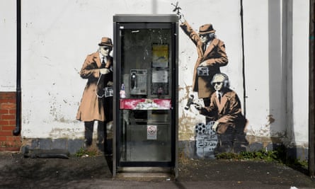 Banksy’s Spy Booth mural
