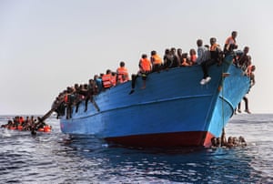 Over 13 vessels such as this one have been rescued