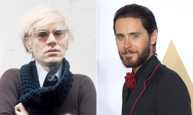 Andy Warhol and Jared Leto who is set to play the artist in a new biopic.