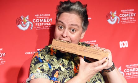 Geraldine Hickey won the 2019 Melbourne International Comedy Festival’s Piece of Wood Award