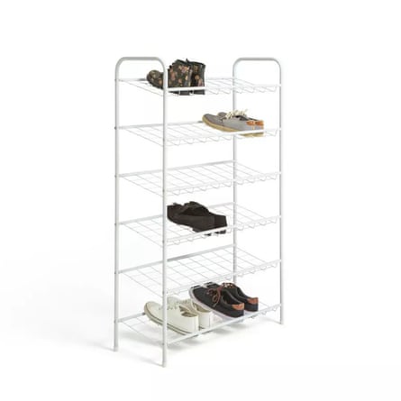 Argos Home Jorn 6 Tier Shoe Rack in White
