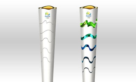 Rub and grow ... the magically expanding Rio Olympic torch.