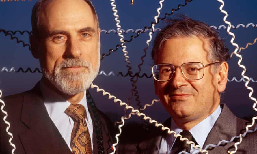 Vinton Cerf (left) and Robert Kahn, who devised the first internet protocol.