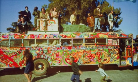 All aboard … The Merry Pranksters’ bus in the 1960s