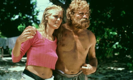 Amanda Donohoe and Oliver Reed in Nicolas Roeg’s Castaway, 1986.