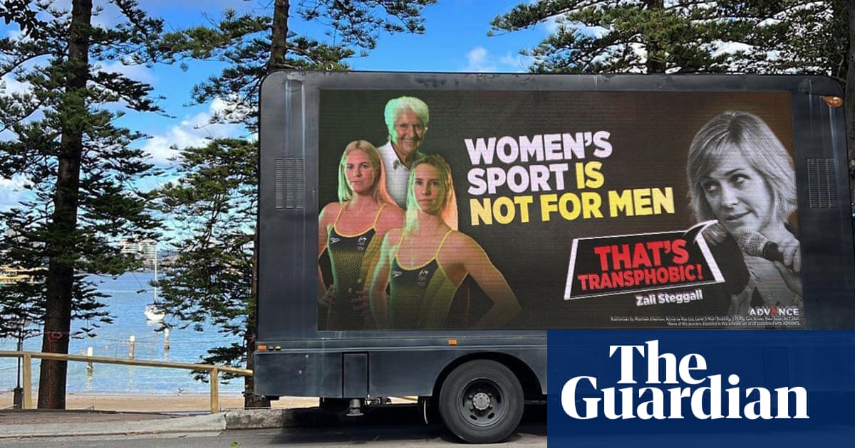 Aoc And Swimming Australia Threaten Legal Action Over Billboards Claiming Women S Sport Is Not For Men Australian Election 22 The Guardian Aoc And Swimming Australia Threaten Legal Action Over Billboards Claiming Women S Sport Is Not For Men Australian Election 22 The Guardian