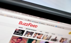 The logo of news website BuzzFeed