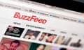 The logo of news website BuzzFeed